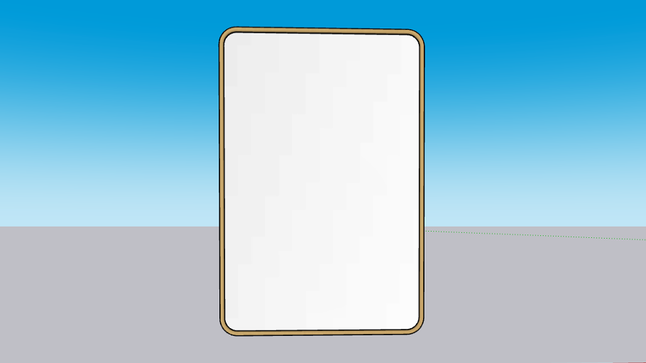 Rejuvenation Rounded Rectangle Metal Framed Mirror