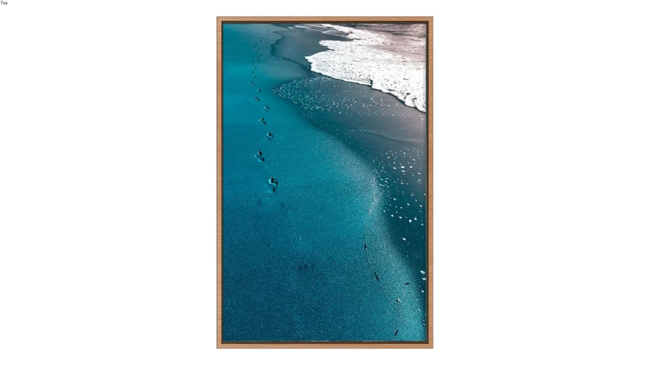 Quadro paisagem natural mar