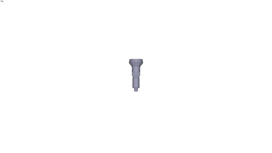 Index pin with plastic head finish stainless steel treated indexing pin form C - M12 x15