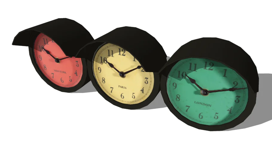 Horloge feu tricolore, Maisons du monde. Réf: 139115 Prix: 34.90€