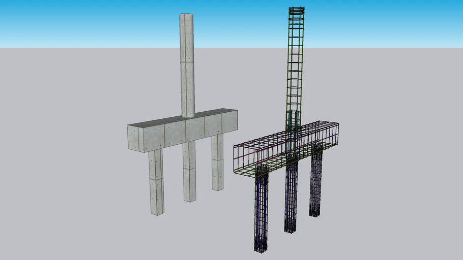 Beam Pile cap:
