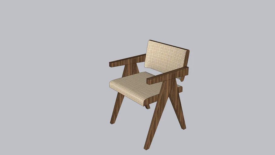 Compass Lounge Chair Wood Frame