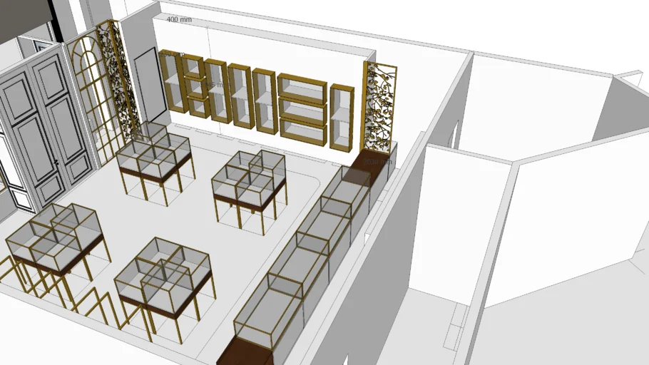 Jewelry shop interior design from Uniquekiosk.com