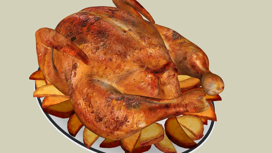 FRIED CHICKEN WITH POTATOES