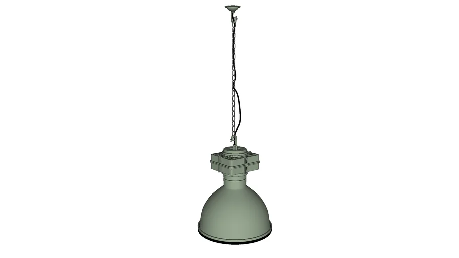 Green Industrial Lamp