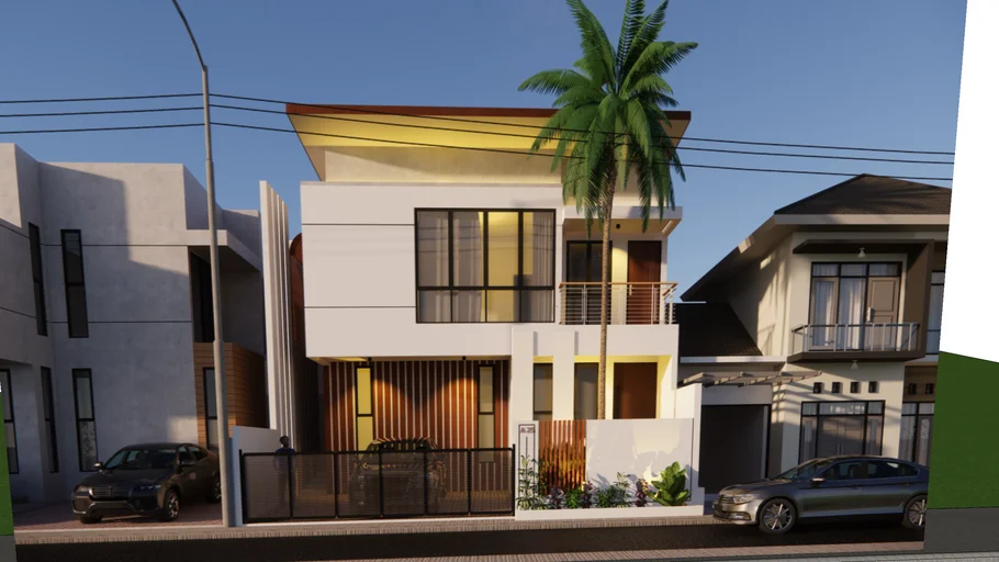 RUMAH MINIMALIS 2 LANTAI 10X20