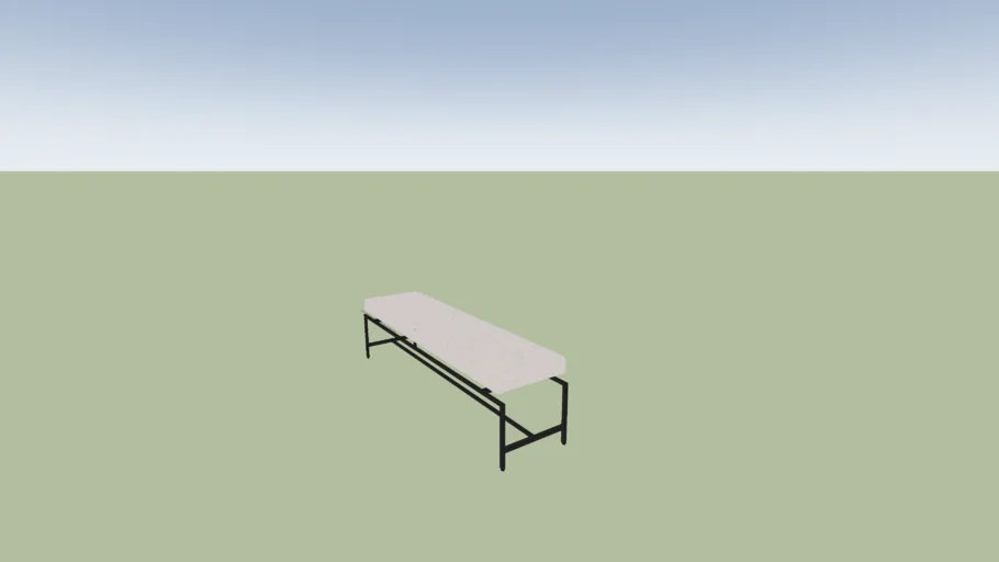 Banc/bout de lit revêtement texturé, Oreko AMPM