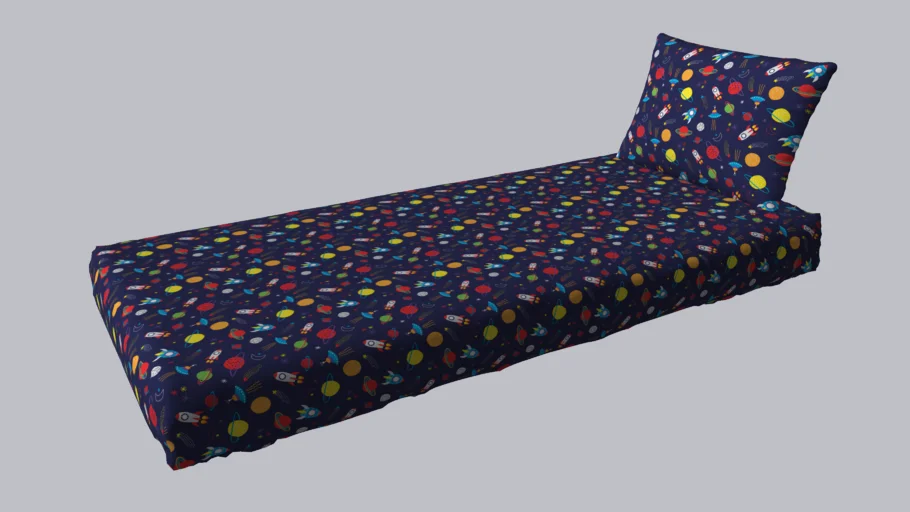 Jogo de Cama Infantil Solteiro Space - 2 peças