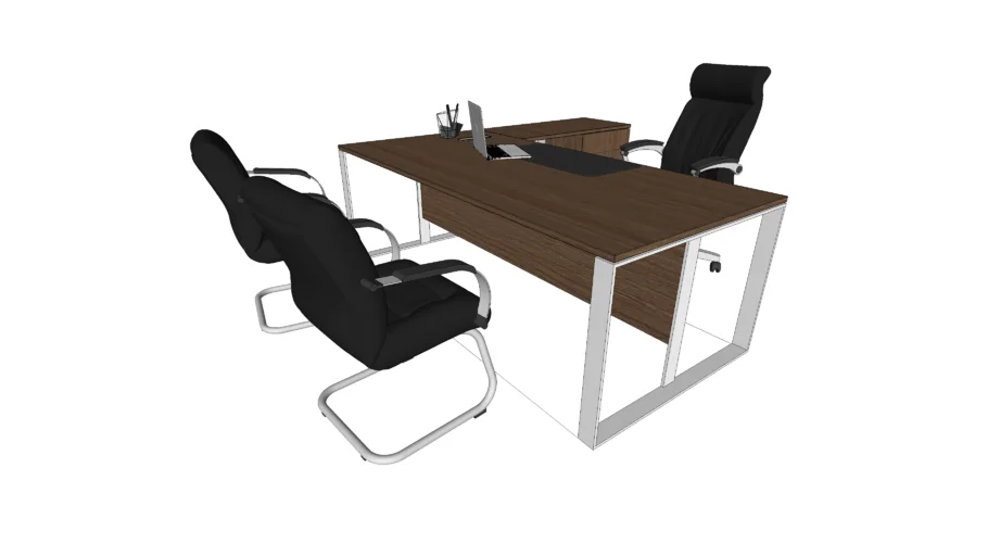 Boring CEO Desk Model by Pooh