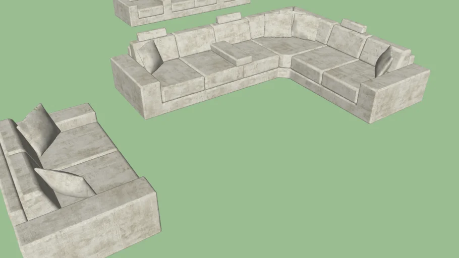 Modern Corner Sofa + Home Theater Sofa + Loveseat Sofa