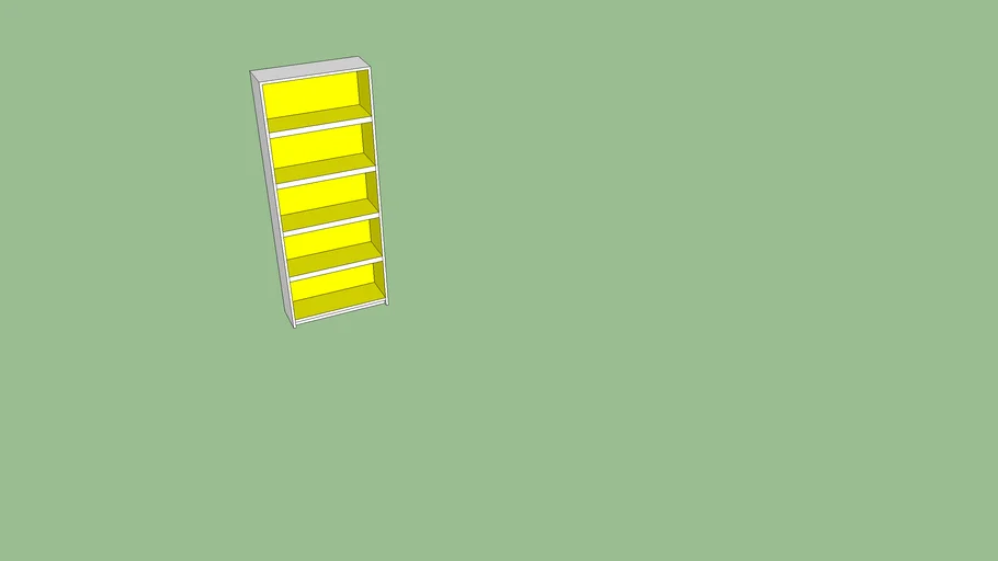 Ikea Billy yellow