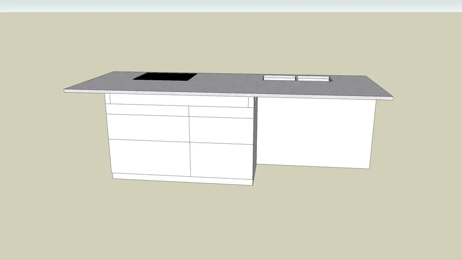 kitchen bench | 3D Warehouse