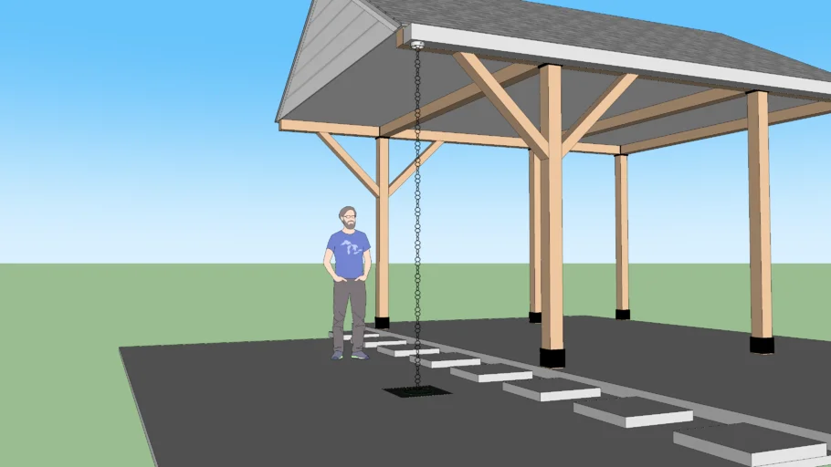 Rain Chain With Gutter