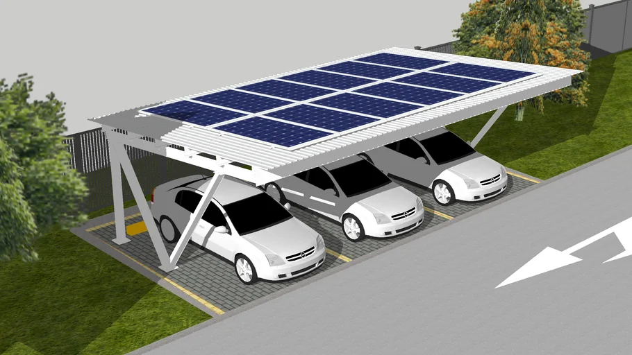 Parking Design With Solar Panel