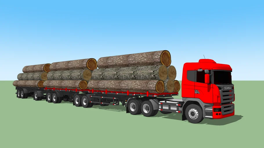 Scania R 10 eixos | 3D Warehouse