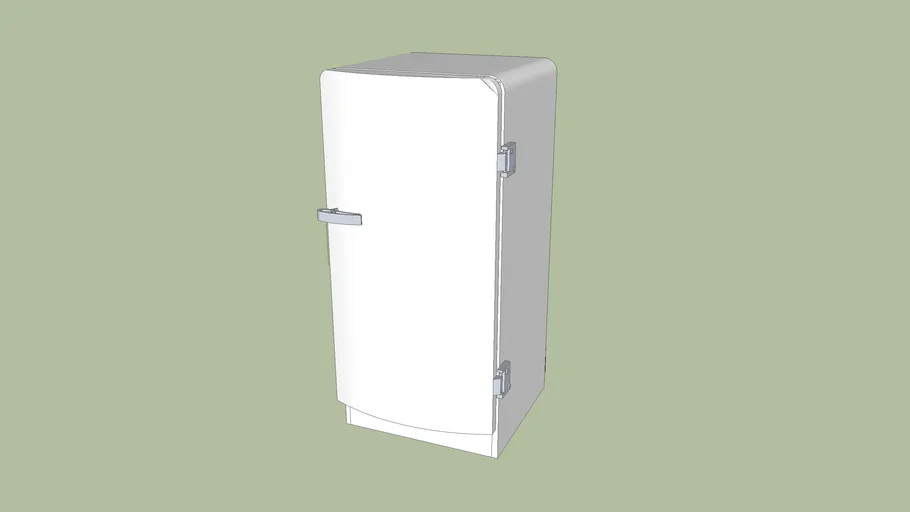 Frigidaire grand volume 1960 en émail blanc