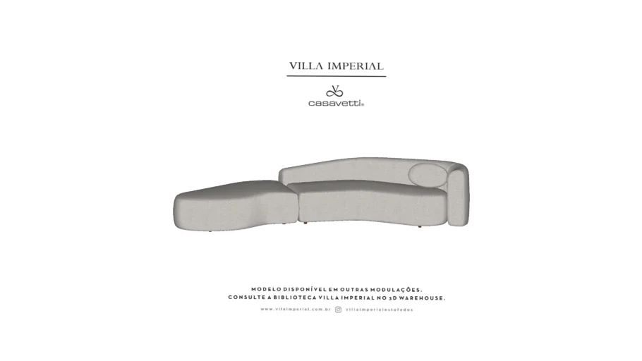 Brunete Sofá + Puff | Villa Imperial - Casa Vetti