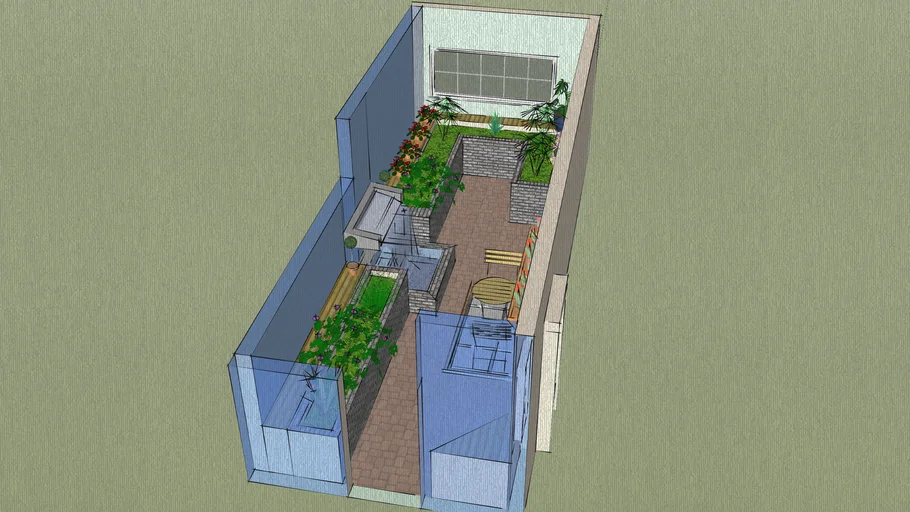 Courtyard Design with Animation