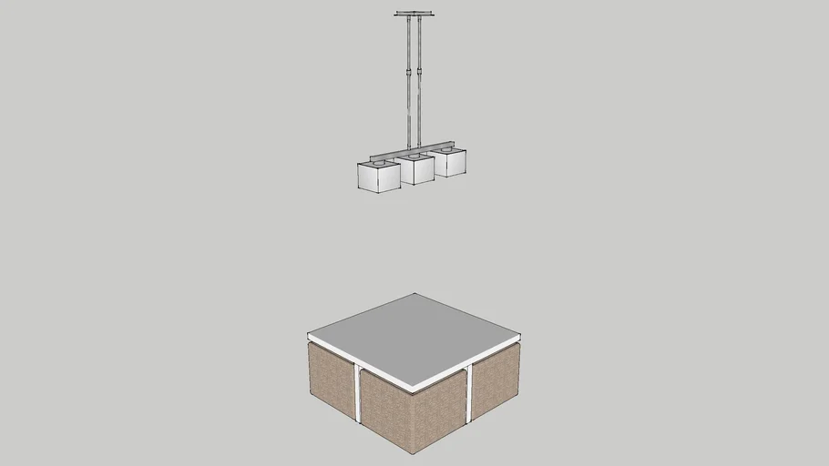 Conjunto de mesa, más lámpara.