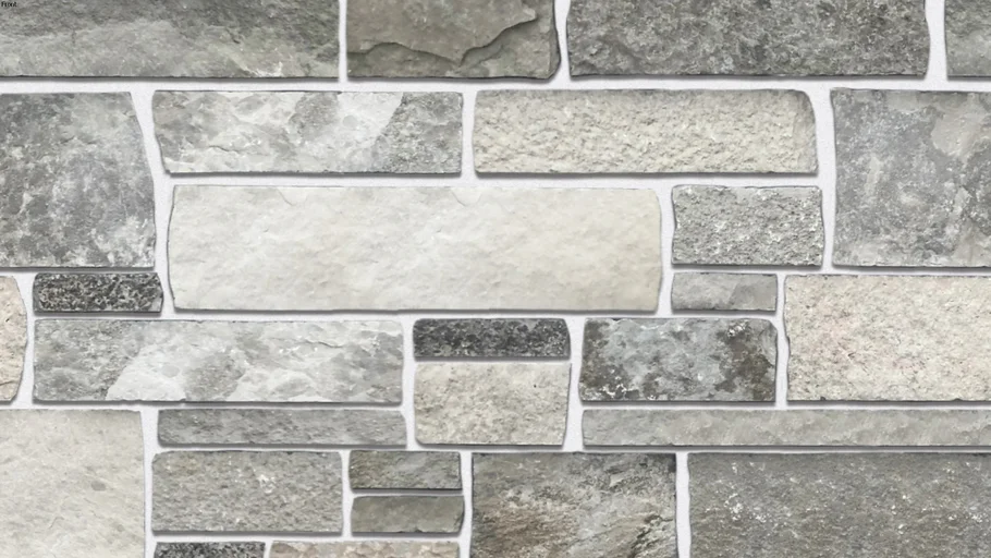 "Fond du Lac Niagara Ledge" (White Joint) Seamless Natural Stone Veneer Material