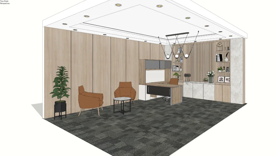 Fursys _ Tierra Desk - Capri lounge round table - Nuo Executive Chairs - Piumetta Arm chair