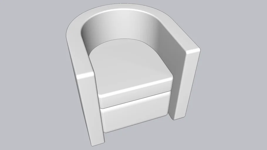 Barrel accent chair