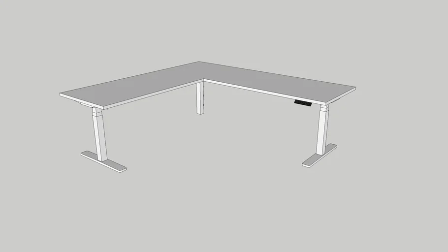 Series L Adjustable Height Corner Desk