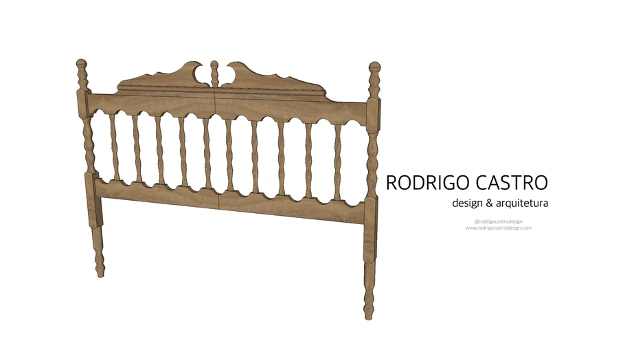 Cabeceira de Cama Rústica