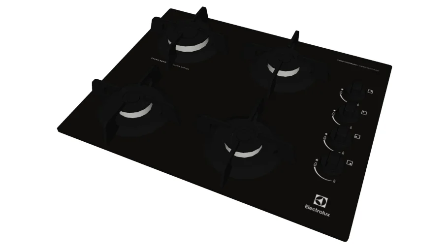 Cooktop a Gás 4 Bocas Preto Electrolux KE4GP