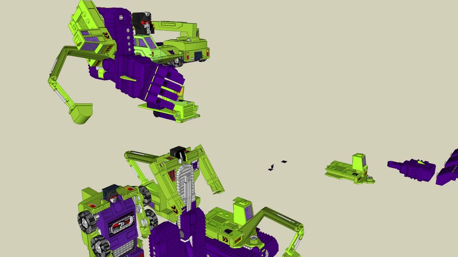 TRANSFORMERS constructicons , devastator g1