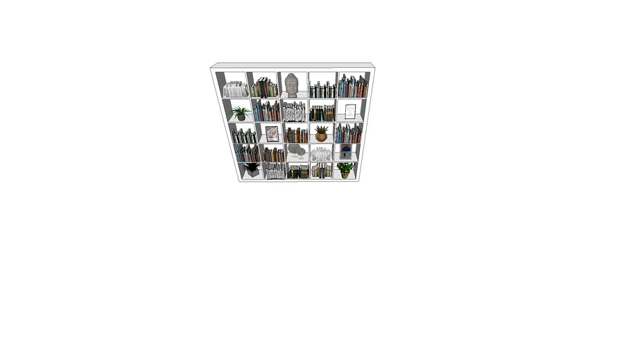 Expedit/ Kallax cabinet Ikea 5x5 Filled White