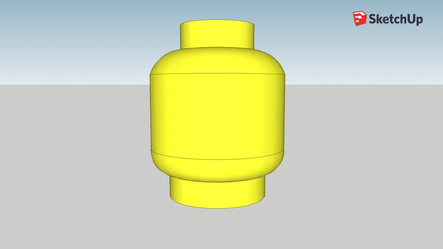 Lego Head Storage Bin Template (to scale)