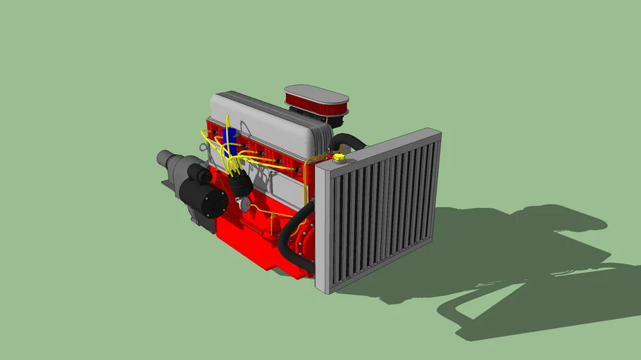 Chevrolet  250s 4.1 quadrijet Engine (Motor de opala)