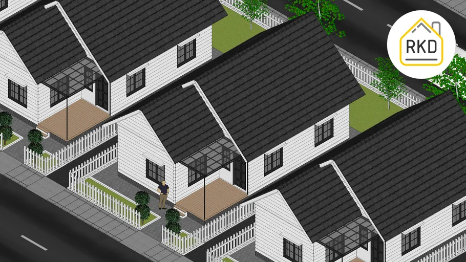 America Style House by Mamat - Rumah Kreasi Desain