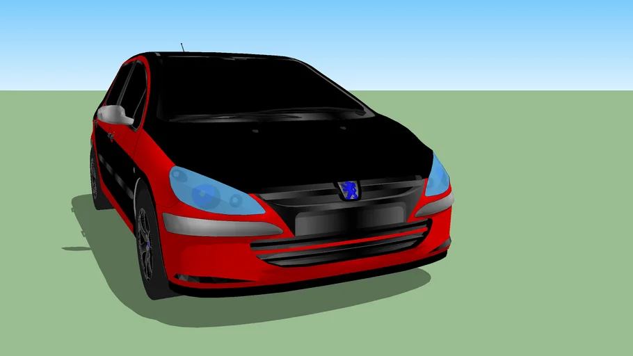 Peugeot 307 SX Sport Version with alternate Black & Red color scheme