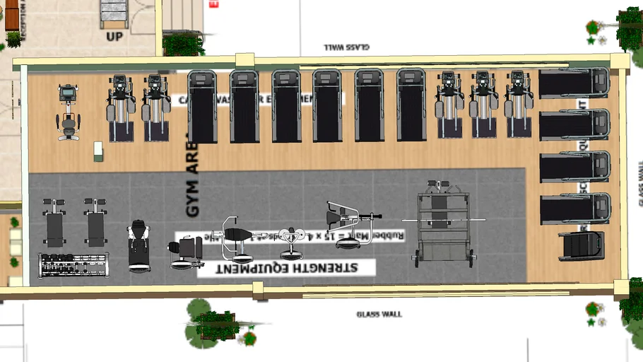 Gym Area Layout on Bacolod