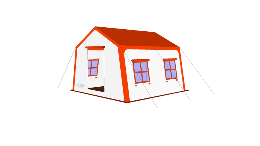 Tenda BNPB Ukuran 4x4 meter