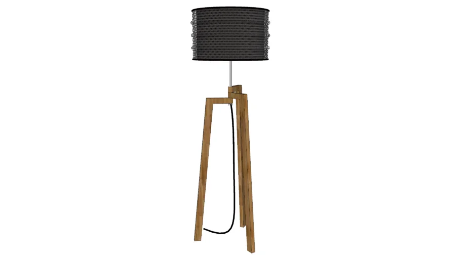 61536 Floor Lamp Wire Tripod Mocca
