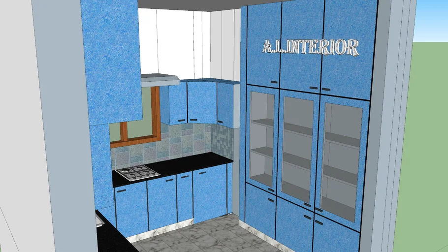 Kitchen Modular Blue | 3D Warehouse