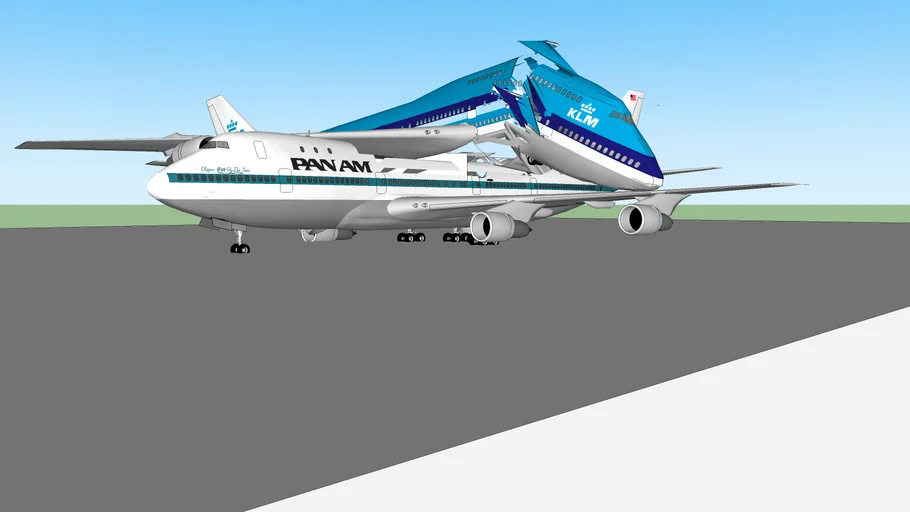 Desastre Aéreo de Tenerife - Modelo 3D ( Parte 1 )