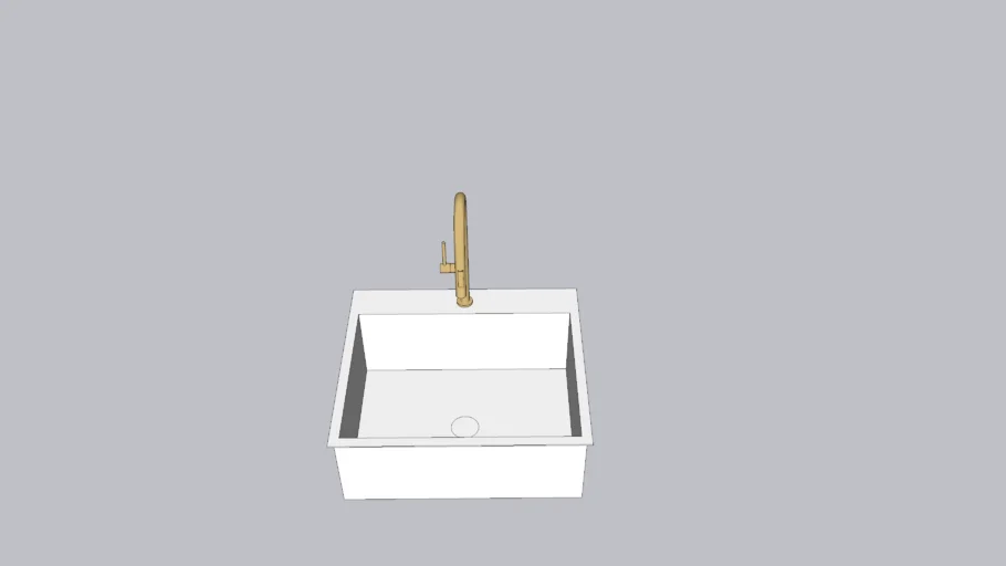 ÉVIER SIMPLE SUR PLAN