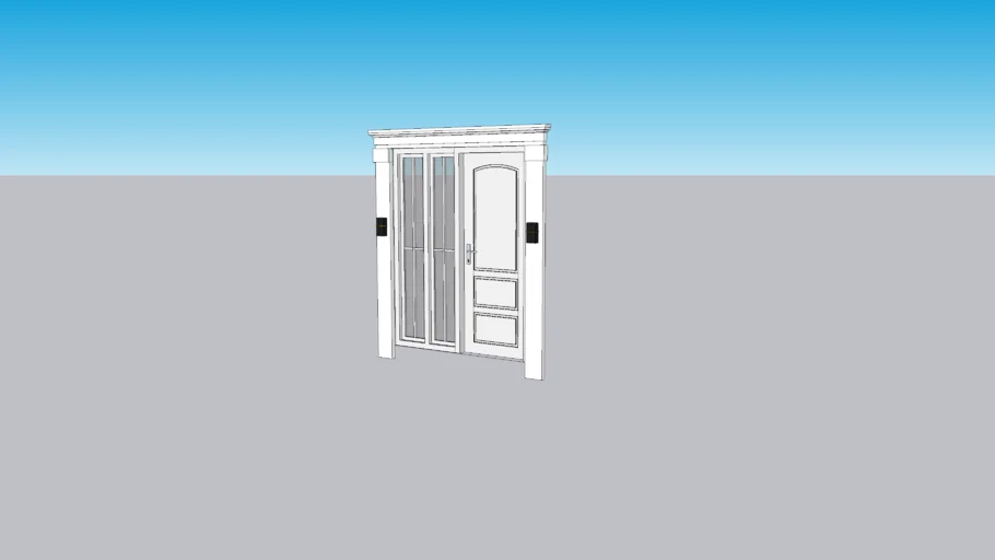 Pintu Dobel Jendela Bergaya Eropa