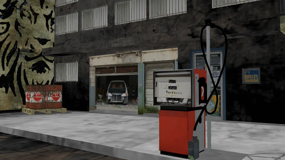 Imaginary decaying urban environment