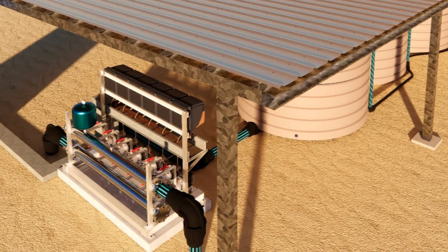 REMOTE AREA WATER STORAGE WITH FILTRATION PUMP | 3D Warehouse