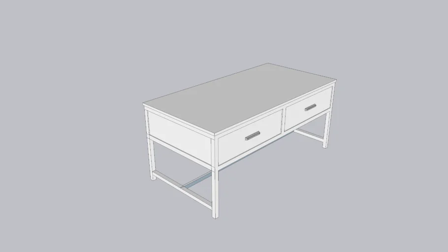 Two drawer, rectangle coffee table