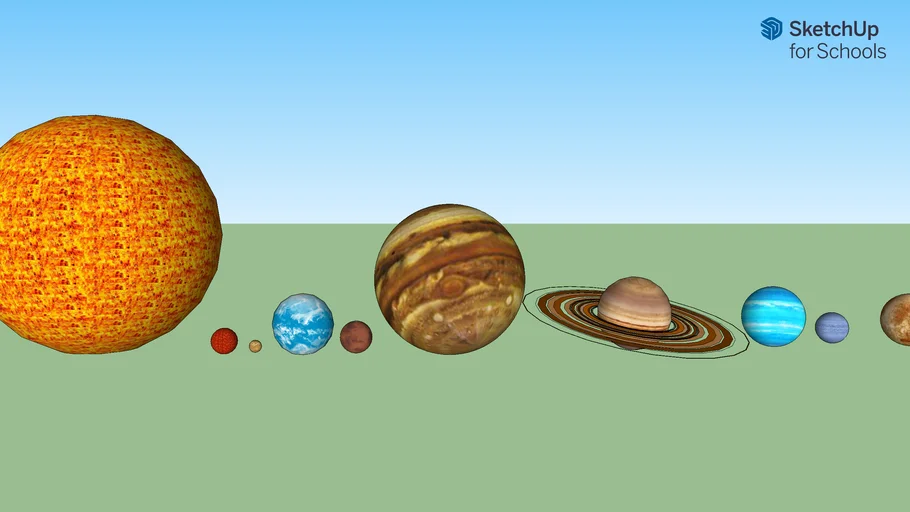 solar system model for 3d printing