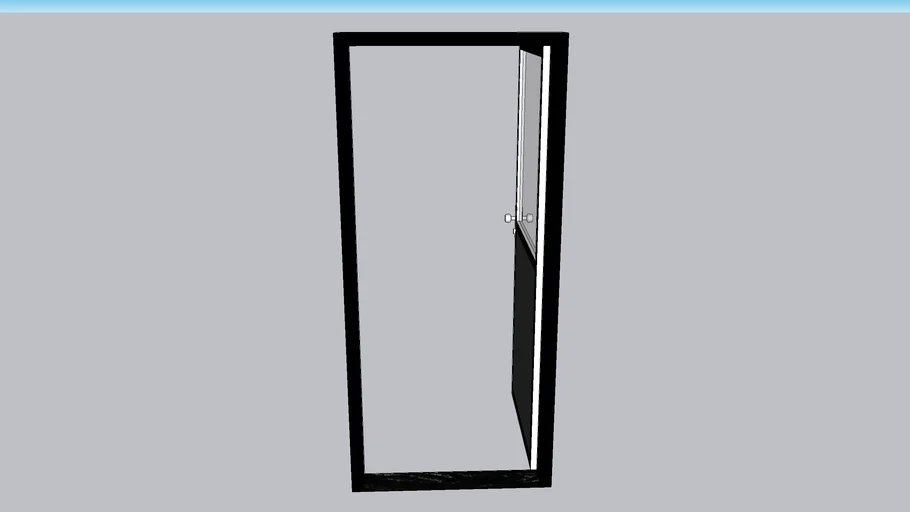 Porta alumínio meia lambril meia vidro