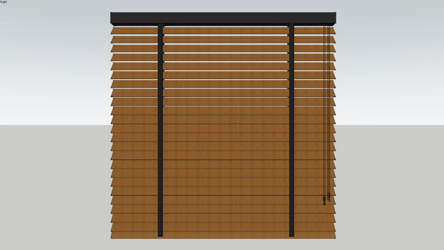 bécé Horizontale Jaloezie hout 50mm met ladderband