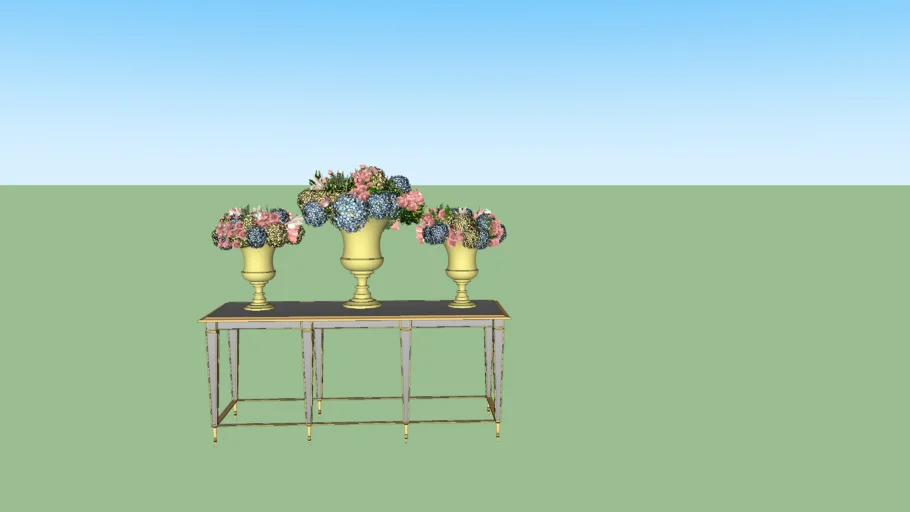 Center Piece meja kaca