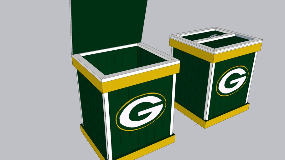 Green Bay Packers Team Sports NFL Garbage Can Holder, Fits 13 Gallon, Man Cave Fan